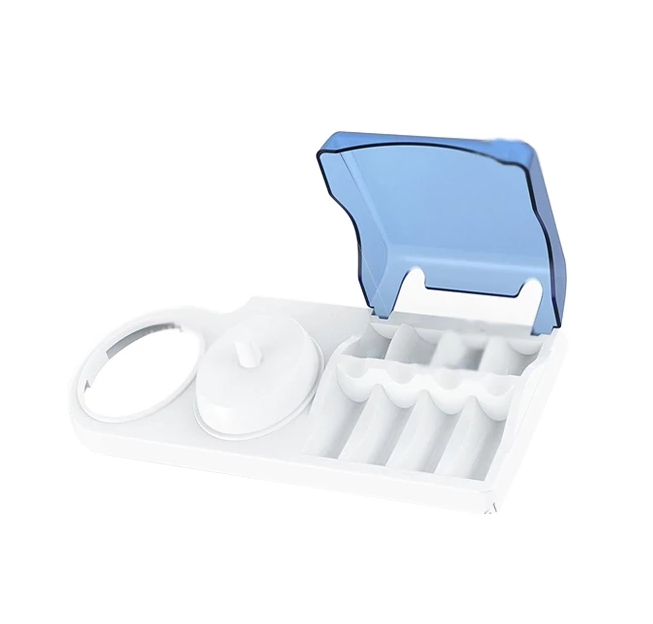 Оригінальна підставка Oral-B для зарядки, щітки і чотирьох насадок з кришечкою для зубної щітки