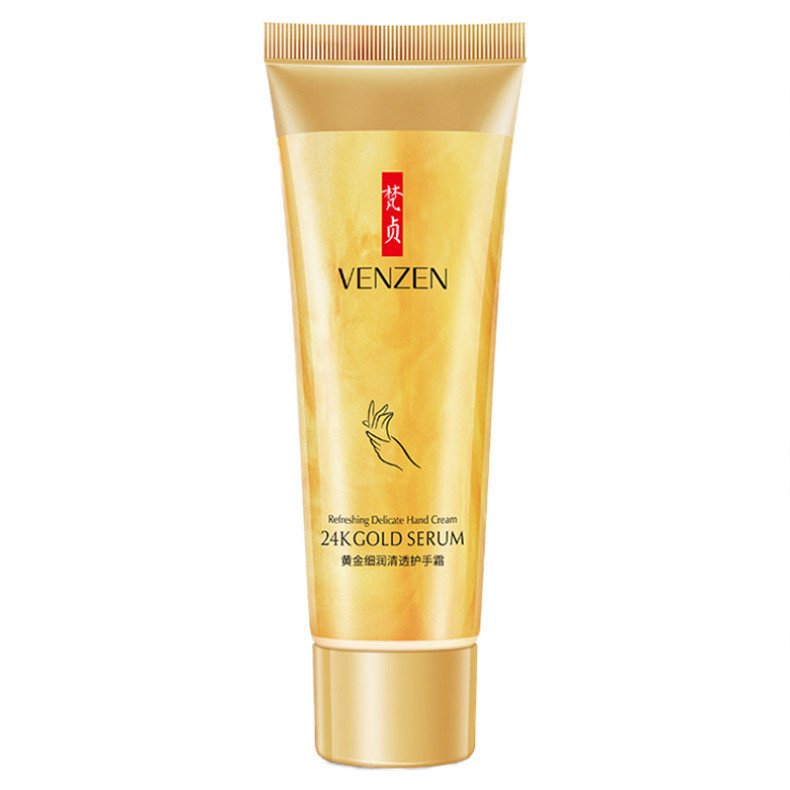 Омолоджуючий крем-гель для рук з золотом Venzen 24 Gold Serum Hand Cream (80 г)