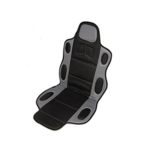 Накидка з підігрівом на автомобільне сидіння, підігрів сидінь, Vitol H-19002 (чорний з сірим)