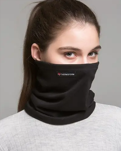 Термошарф Thermoform 1-022, снуд, шарф, бафф (унісекс, чорний)