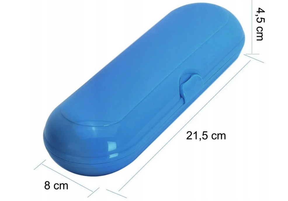 Універсальний футляр/чохол для електричної щітки і 2 насадок з зубної щітки Braun Oral-b (блакитний)